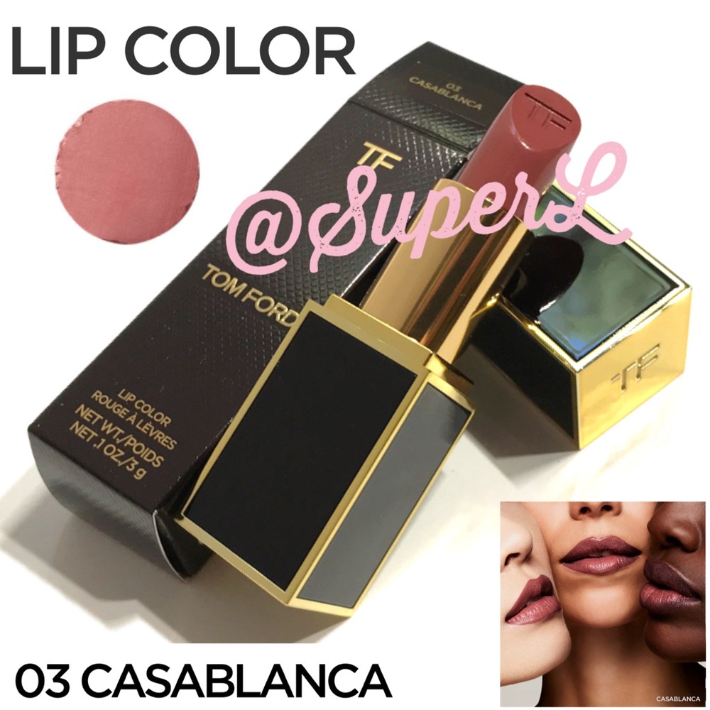 NEW Tom Ford Lip Color Lipstick Casablanca pink mauve nude pink lip